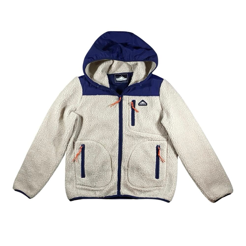 Penfield Oatmeal Deep Pile Fleece Zipup Jacket - L